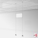 Suspended Ceiling Twist-On Weighted Cables Kit (Ceiling to Floor Wires, No Screws!)
