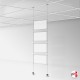 Suspended Ceiling Twist-On Weighted Cables Kit (Ceiling to Floor Wires, No Screws!)