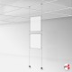 Suspended Ceiling Twist-On Weighted Cables Kit (Ceiling to Floor Wires, No Screws!)