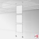 Suspended Ceiling Twist-On Weighted Cables Kit (Ceiling to Floor Wires, No Screws!)