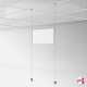 Suspended Ceiling Twist-On Weighted Cables Kit (Ceiling to Floor Wires, No Screws!)