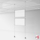 Suspended Ceiling Twist-On Weighted Cables Kit (Ceiling to Floor Wires, No Screws!)