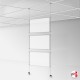Suspended Ceiling Twist-On Weighted Cables Kit (Ceiling to Floor Wires, No Screws!)