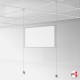 Suspended Ceiling Twist-On Weighted Cables Kit (Ceiling to Floor Wires, No Screws!)