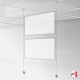 Suspended Ceiling Twist-On Weighted Cables Kit (Ceiling to Floor Wires, No Screws!)
