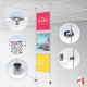 Suspended Ceiling Twist-On Weighted Cables Kit (Ceiling to Floor Wires, No Screws!)