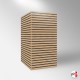 Slatwall Tower Display Column (Four-Sided Pillar, 1m Tall)