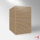 Slatwall Tower Display Column (Four-Sided Pillar, 1m Tall)