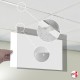 Suspended Ceiling Poster Holder Kit (A4 to A1 Display Sleeve & Clear Cord)