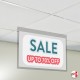Suspended Ceiling Poster Holder Kit (A4 to A1 Display Sleeve & Clear Cord)