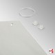 Suspended Ceiling Poster Holder Kit (A4 to A1 Display Sleeve & Clear Cord)