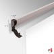 Paper-Rail Wall-Mounted Track (Display Drawings, Cards & Posters)