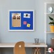 Wooden-Framed Blue Felt Pin Boards (Noticeboard for Pins & Staples)