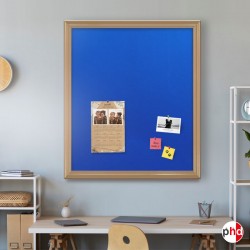 Wooden-Framed Blue Felt Pin Boards (Noticeboard for Pins & Staples)