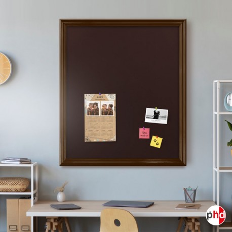 Wooden-Framed Felt Pin Board (Colored Noticeboard for Pins & Staples)