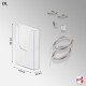 Suspended Ceiling Twist-On Brochure Holder Kit