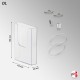Suspended Ceiling Twist-On Brochure Holder Kit
