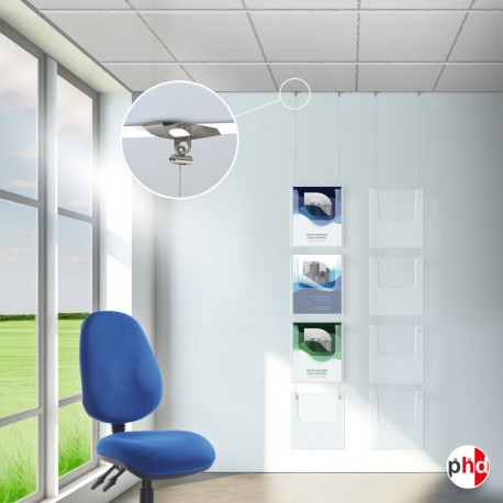 Suspended Ceiling Twist-On Brochure Holder Kit