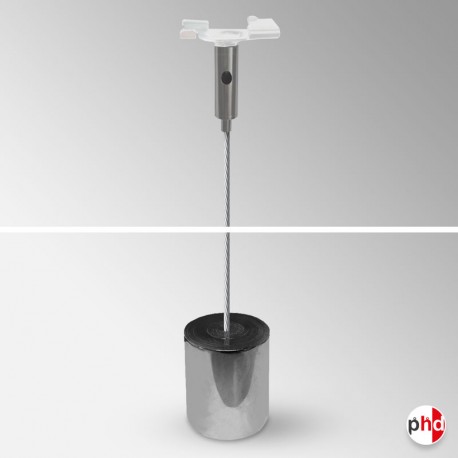 False Ceiling-to-Floor Twist-On Wire & Weight Kit (Cable Display Fitting)