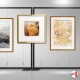 Picture Hanging Partition for Glass Walls & Shopfront Windows (Display Stand for Listed Buildings!)
