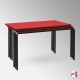 Wooden Red Stacking School Table (Red Rectangular Classroom Table Top)