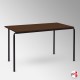 Wooden Walnut Stacking School Table (Brown Rectangular Classroom Table Top)