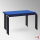 Wooden Blue Stacking School Table (Blue Rectangular Classroom Table Top)
