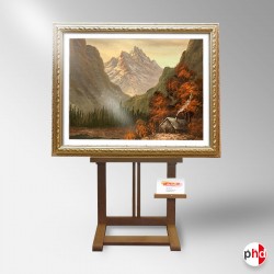 Display Upright Easel With Artist Info Holder