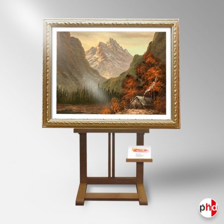 Display Upright Easel With Artist Info Holder