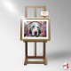 Display Upright Easel With Artist Info Holder