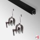 Ceiling Hanging Rug P-Rail Kit (Heavy-Duty Gallery System for Thick Carpets)