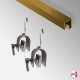 Ceiling Hanging Rug P-Rail Kit (Heavy-Duty Gallery System for Thick Carpets)