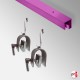 Ceiling Hanging Rug P-Rail Kit (Heavy-Duty Gallery System for Thick Carpets)