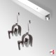 Ceiling Hanging Rug P-Rail Kit (Heavy-Duty Gallery System for Thick Carpets)