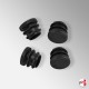 Replacement Rubber Feet: Folding Exam Table (Black, Non-Marking)