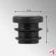 Replacement Rubber Feet: Lab Stool / School High Chair (Black, Non-Marking)