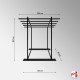 Freestanding Rug Rack Display Stand - POS Retail Carpet Solution & Storage