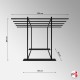 Freestanding Rug Rack Display Stand - POS Retail Carpet Solution & Storage