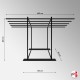 Freestanding Rug Rack Display Stand - POS Retail Carpet Solution & Storage
