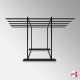 Freestanding Rug Rack Display Stand - POS Retail Carpet Solution & Storage