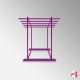 Freestanding Rug Rack Display Stand - POS Retail Carpet Solution & Storage