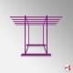 Freestanding Rug Rack Display Stand - POS Retail Carpet Solution & Storage