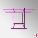 Freestanding Rug Rack Display Stand - POS Retail Carpet Solution & Storage