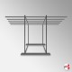 Freestanding Rug Rack Display Stand - POS Retail Carpet Solution & Storage