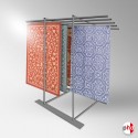 Exhibition Rug Display Stand (Freestanding Carpet & Tapestry Rack)