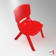 Red Kids Chair, Suitable for Ages 2 to 6 Years (Small Stacking Chair)