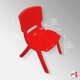 Red Kids Chair, Suitable for Ages 2 to 6 Years (Small Stacking Chair)