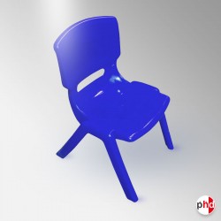 Blue Kids Chair, Suitable for Ages 2 to 6 Years (Small Stacking Chair)