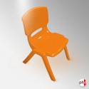 Orange Kids Chair, Suitable for Ages 2 to 6 Years (Small Stacking Chair)