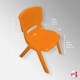 Orange Kids Chair, Suitable for Ages 2 to 6 Years (Small Stacking Chair)